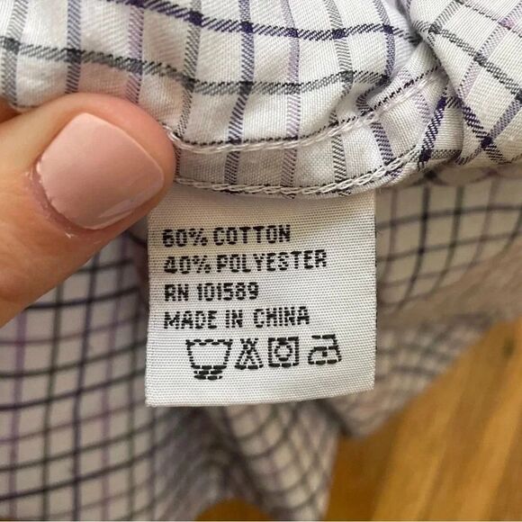 4/$25 Alberto Cardinali Boys Long Sleeve Plaid Check Button Down Shirt Size 8 - Picture 8 of 8